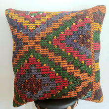 Load image into Gallery viewer, Berber Wool Pillow - Vintage Moroccan Floor Cushion VKFP060
