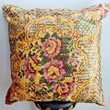 Load image into Gallery viewer, Berber Velvet Pillow - Vintage Moroccan Floor Cushion VKFP054
