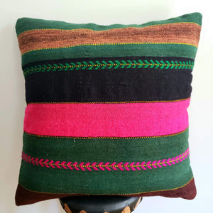 Berber Wool Pillow - Vintage Moroccan Floor Cushion VKFP045