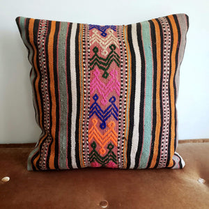 Berber Wool Pillow - Vintage Moroccan Floor Cushion VKFP047