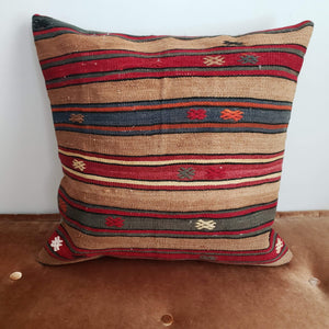Berber Wool Pillow - Vintage Moroccan Floor Cushion VKFP048