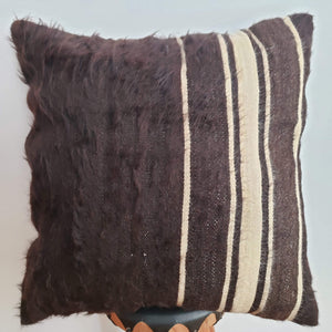 Berber Wool Pillow - Vintage Moroccan Floor Cushion VKFP049