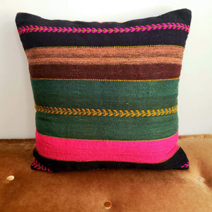Berber Wool Pillow - Vintage Moroccan Floor Cushion VKFP051
