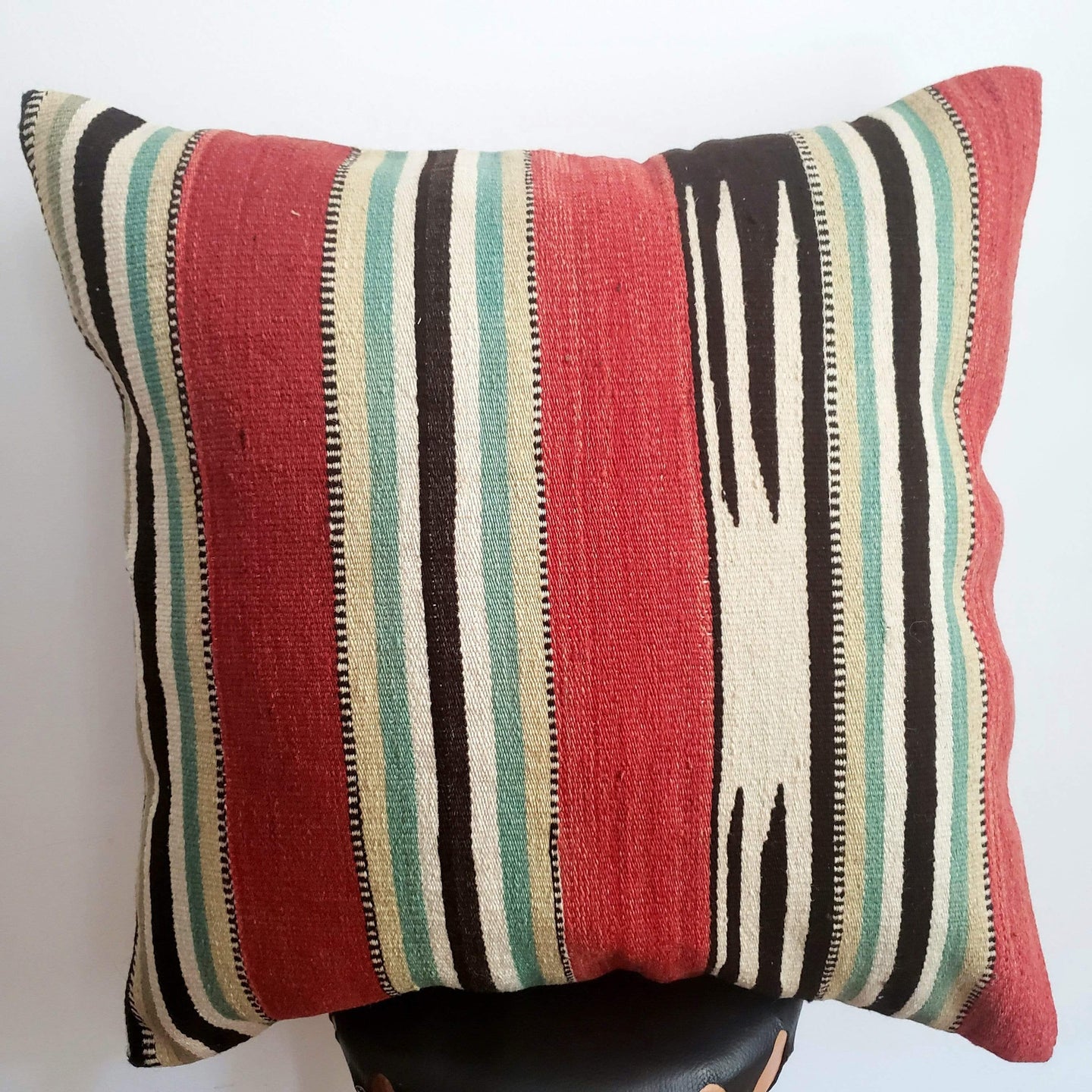Berber Wool Pillow - Vintage Moroccan Floor Cushion VKFP059