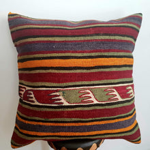 Load image into Gallery viewer, Berber Wool Pillow - Vintage Moroccan Floor Cushion VKFP061
