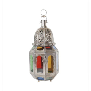 Medium Moroccan Lantern colored